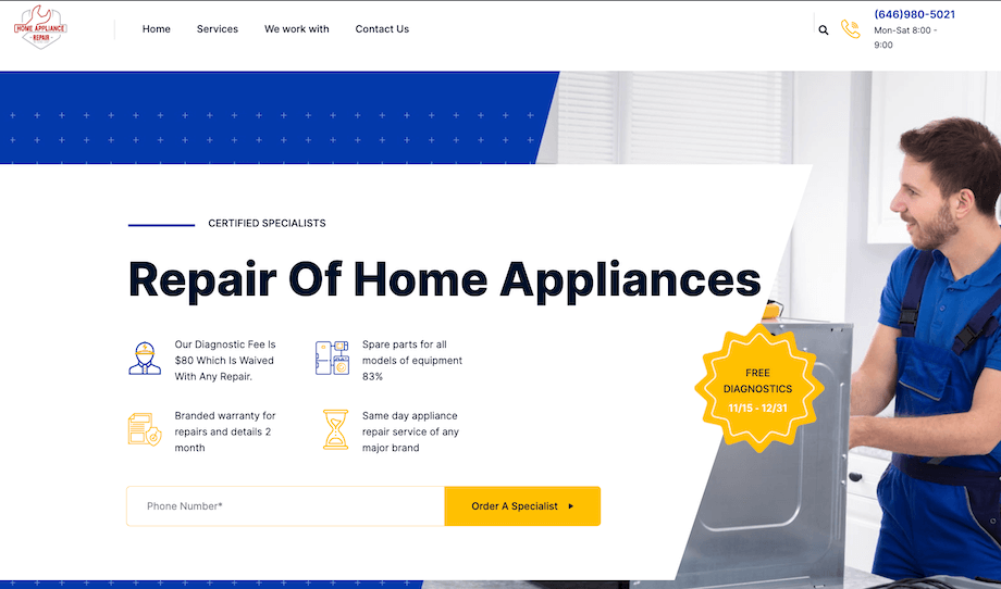 Appliance Repiar Website